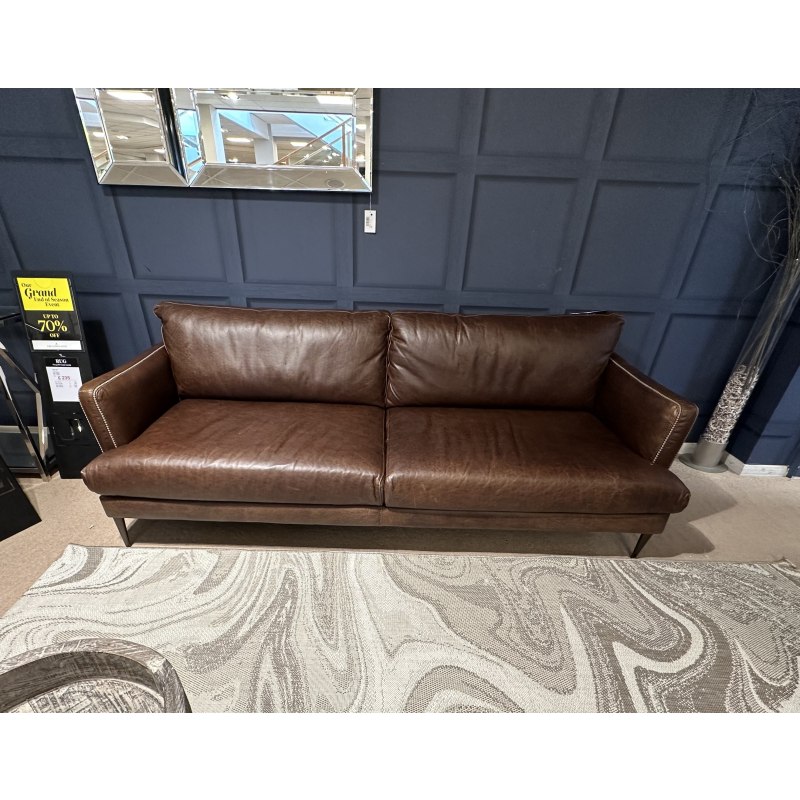ALESSIO 3 SEATER SOFA IN LEATHER ALESSIO 3 SEATER SOFA IN LEATHER