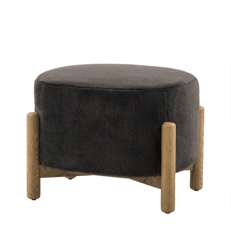 Tindon Alaska Graphite Footstool Tindon Alaska Graphite Footstool