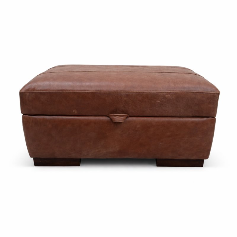 Mountback Large Storage Stool Marrone QS Mountback Large Storage Stool Marrone QS