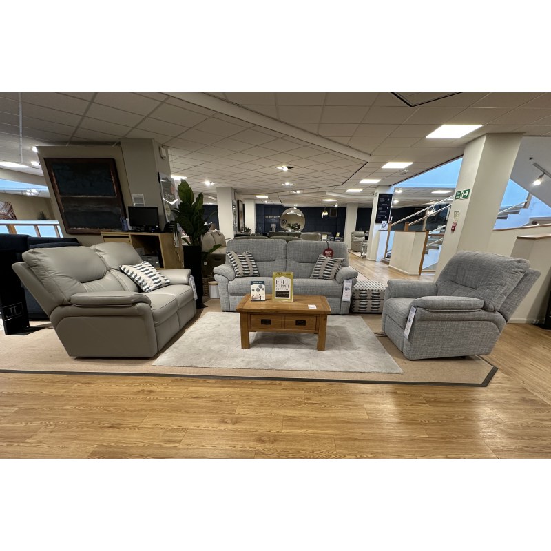 G-PLAN - Seattle - 3 Seater Double Power Recliner, Power Recliner Armchair & Footstool in Fabric G-PLAN - Seattle - 3 Seater Double Power Recliner, Power Recliner Armchair & Footstool in Fabric