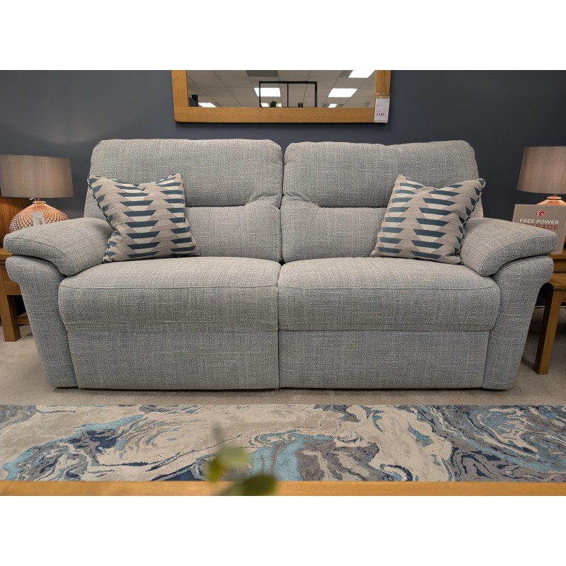 G-PLAN, Seattle 3-Seater Power Double Recliner, Power Chair, Footstool & Scatter Cushions G-PLAN, Seattle 3-Seater Power Double Recliner, Power Chair, Footstool & Scatter Cushions
