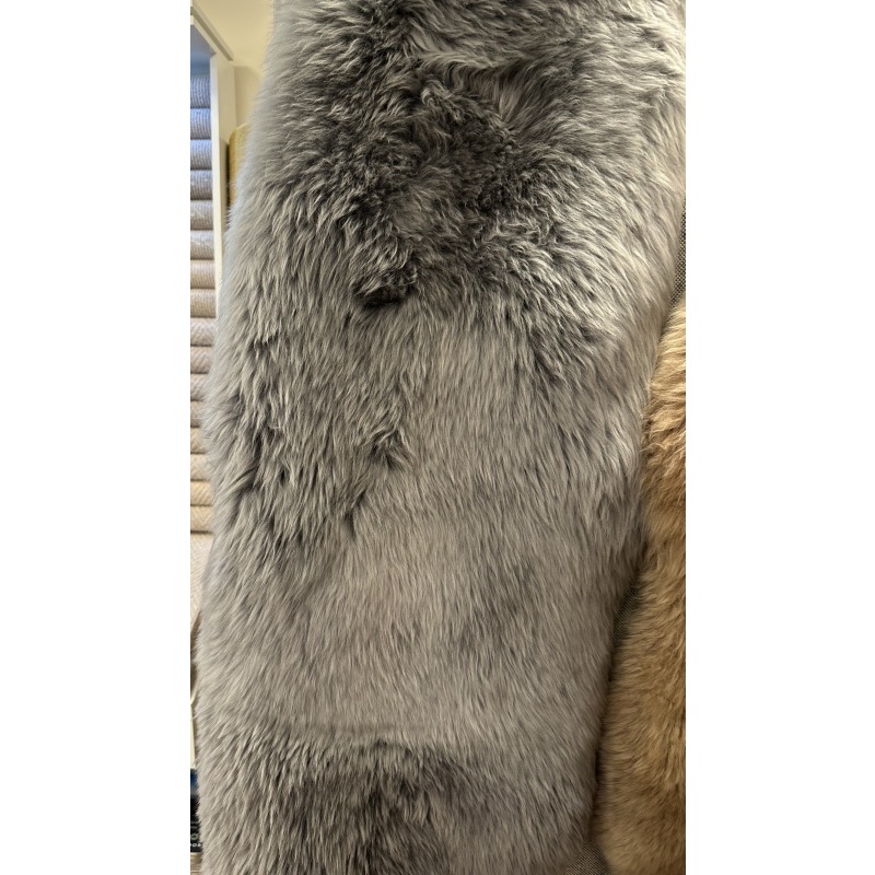 GENUINE SHEEPSKIN- GREY DOUBLE RUG GENUINE SHEEPSKIN- GREY DOUBLE RUG