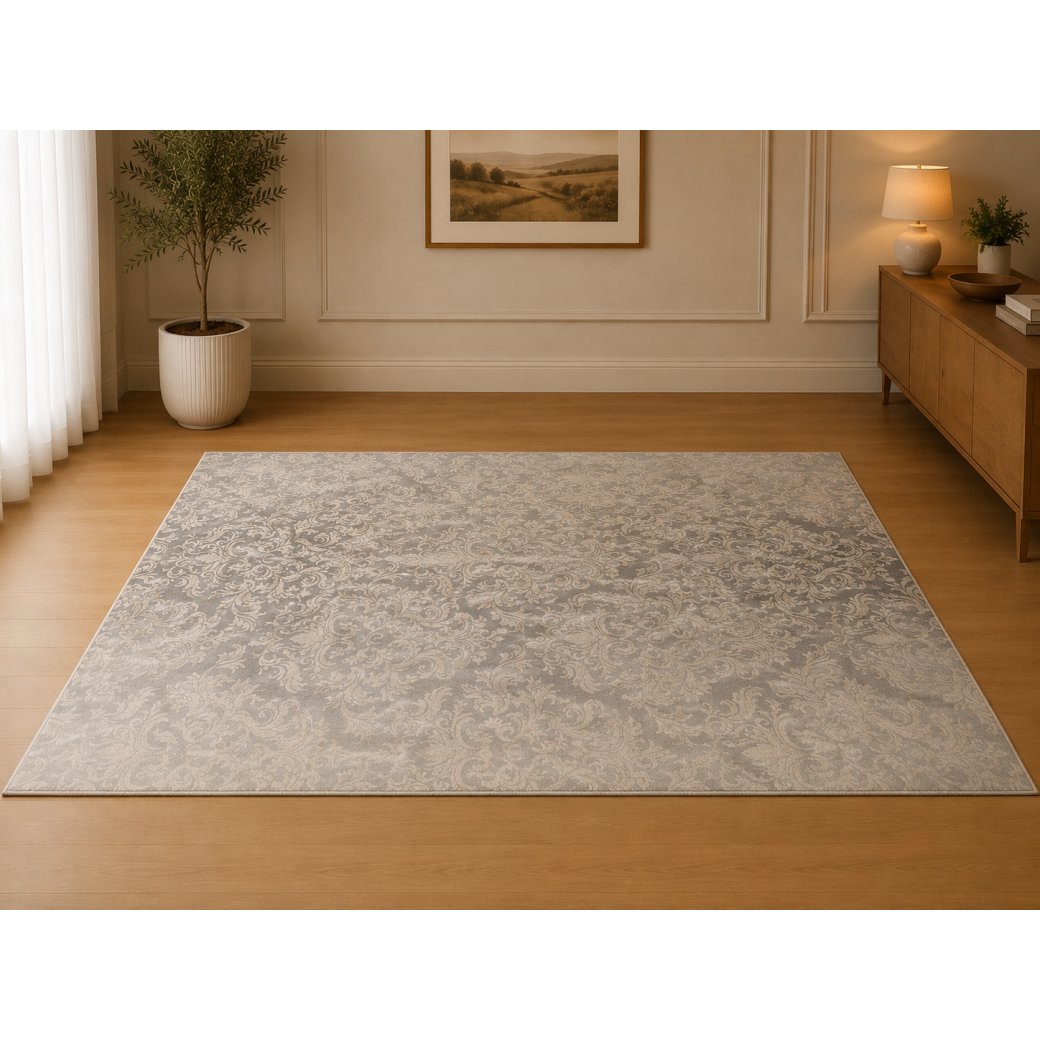 VINTAGE FRINGE- MOCHA OYSTER 120X170CM RUG VINTAGE FRINGE- MOCHA OYSTER 120X170CM RUG