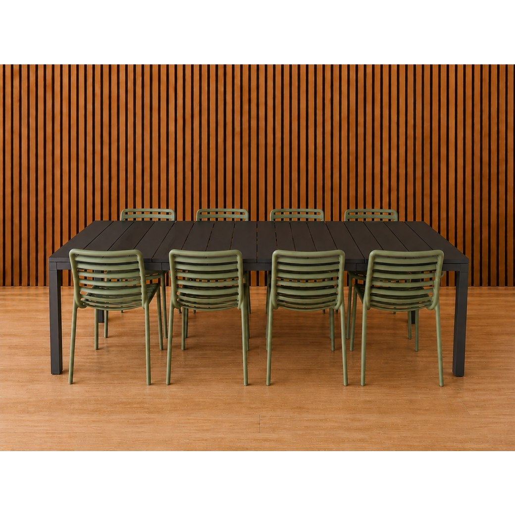 Nardi Outdoor Rio 210cm Extending Table with x6 Doga Chairs & x2 Doga Armchairs Nardi Outdoor Rio 210cm Extending Table with x6 Doga Chairs & x2 Doga Armchairs