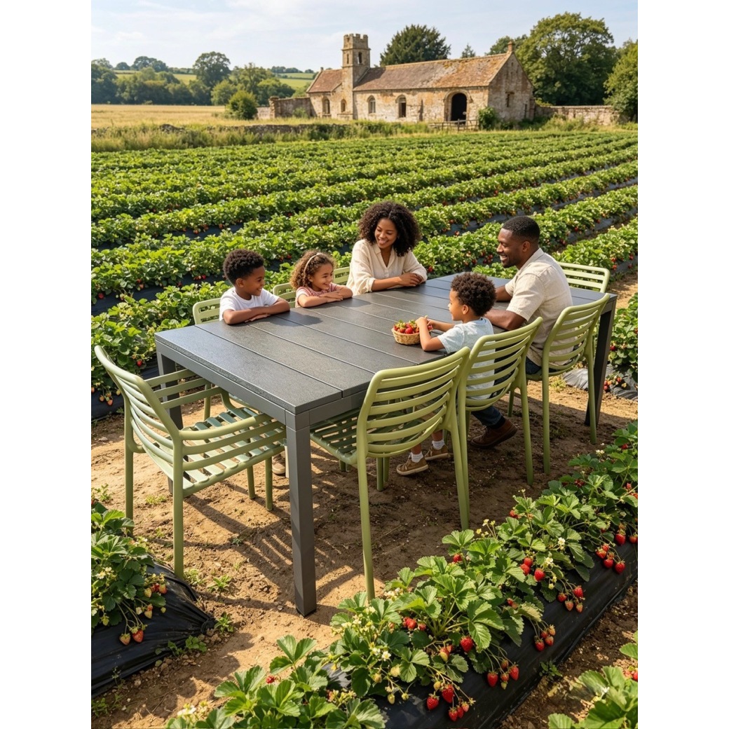 RIO 210cm Ext dining table and 8 chairs (2 x armchairs) RIO 210cm Ext dining table and 8 chairs (2 x armchairs)