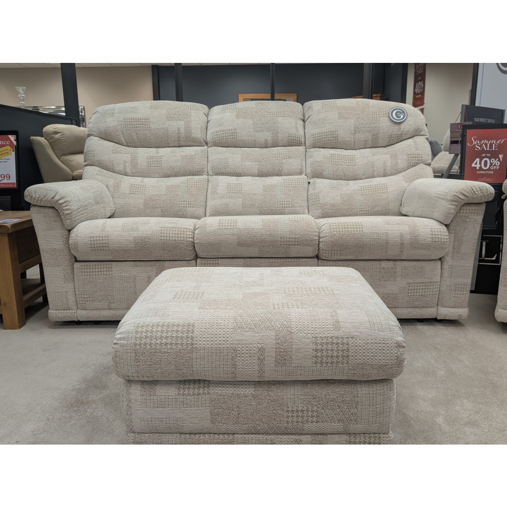 G-Plan, Malvern Power 3-Seater Recliner with Storage Footstool G-Plan, Malvern Power 3-Seater Recliner with Storage Footstool