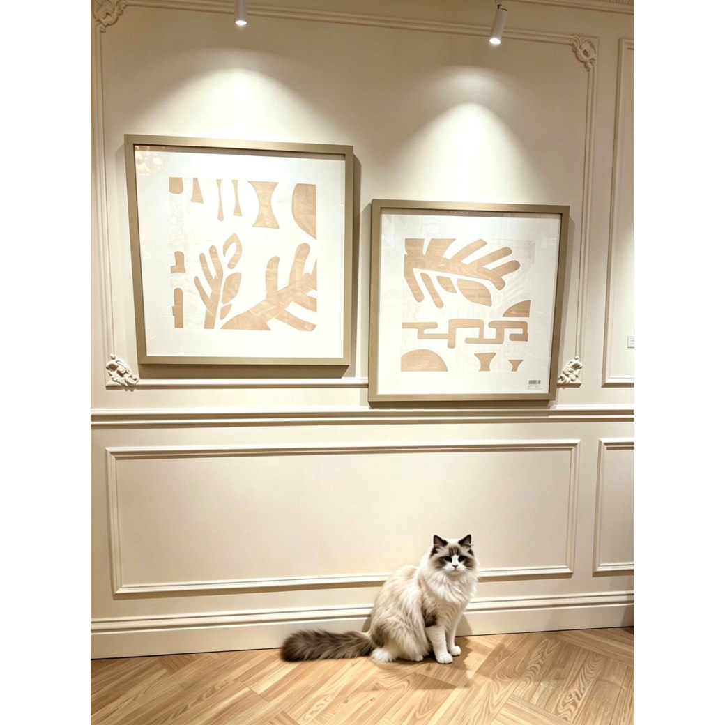 Summer Shadows Artwork Pictures Frames Art pair x2 Summer Shadows Artwork Pictures Frames Art pair x2