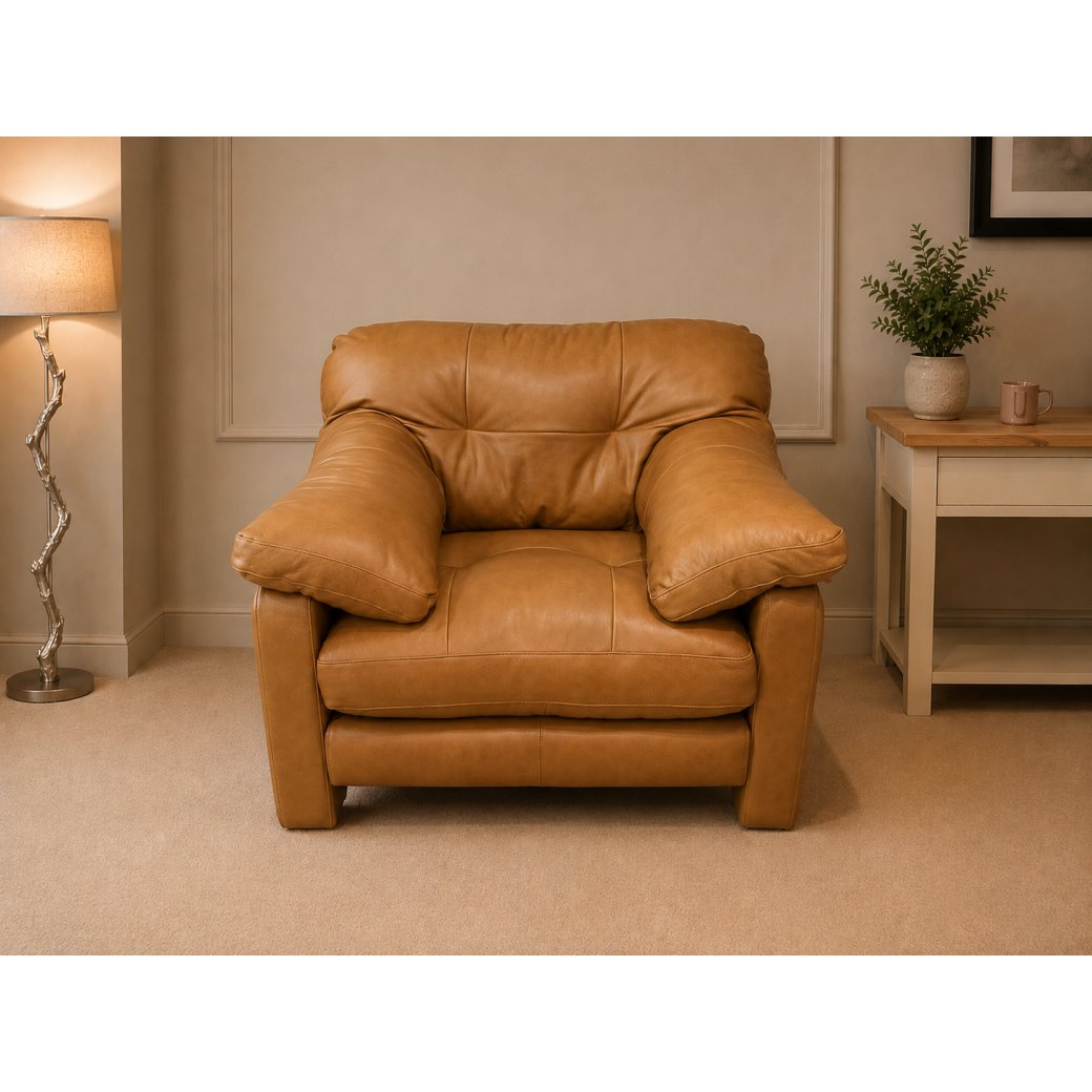 Alexander & James - Mercy Lounge Chair In Leather B Alexander & James - Mercy Lounge Chair In Leather B