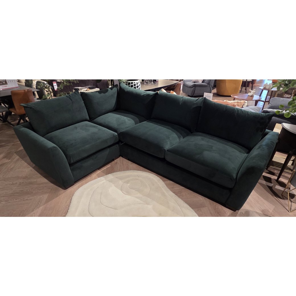 Fabian 1 Corner 2 in Plush Green Fabian 1 Corner 2 in Plush Green