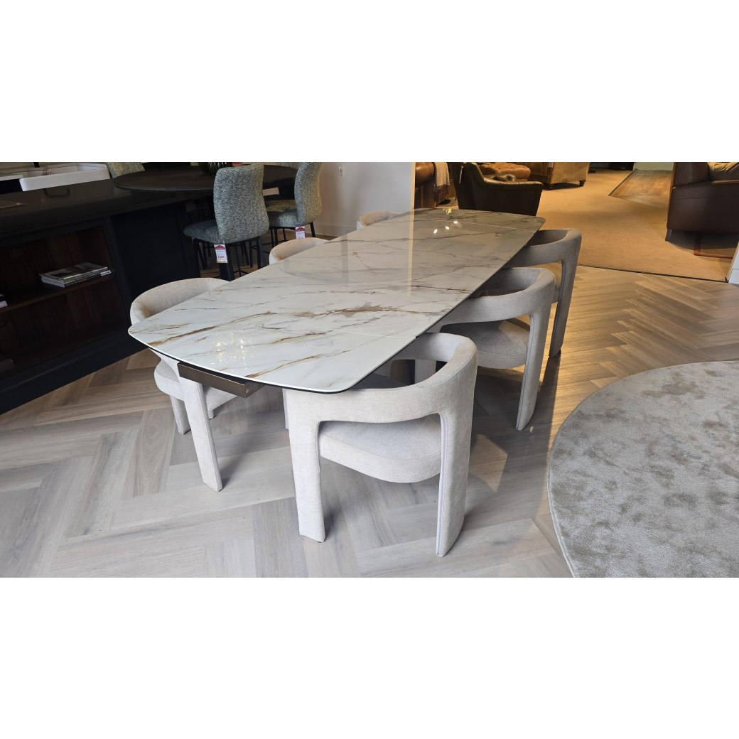 Blaire 180cm Extending Dining Table & 6x Eve Dining Chair Blaire 180cm Extending Dining Table & 6x Eve Dining Chair