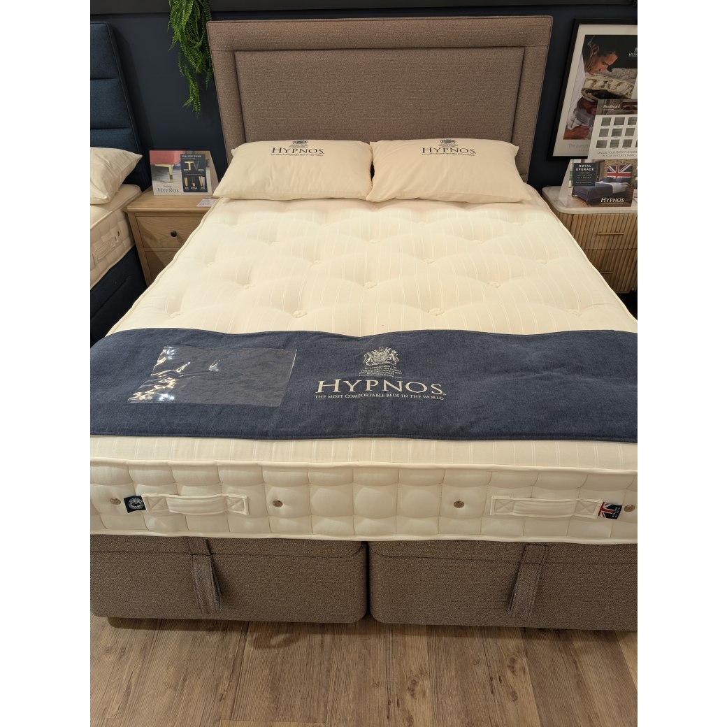 Hypnos, 5' Ortho 1200, Super Storeage Ottoman Divan plus Headboard Hypnos, 5' Ortho 1200, Super Storeage Ottoman Divan plus Headboard