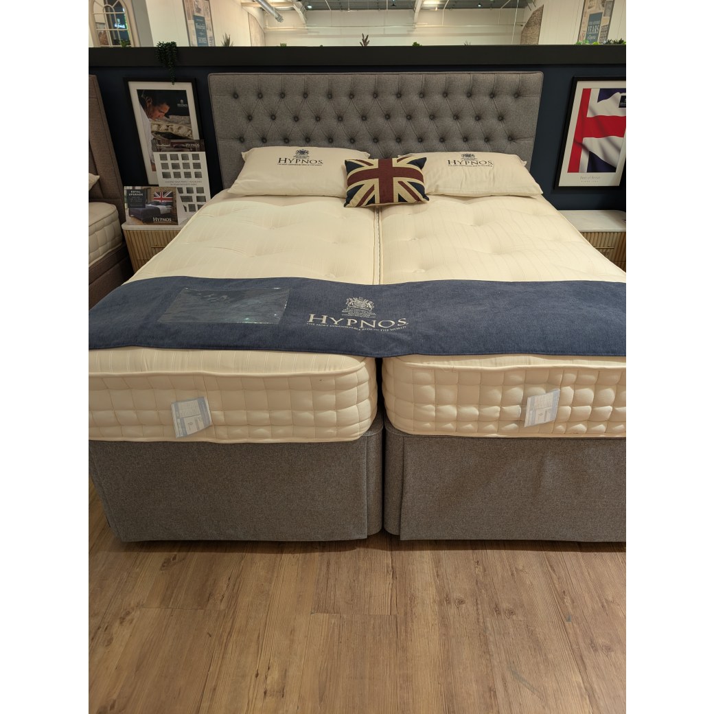 Hypnos, 6' Ortho Natual 1400, Zip & Link, Hideaway Divan Set with Headboard Hypnos, 6' Ortho Natual 1400, Zip & Link, Hideaway Divan Set with Headboard