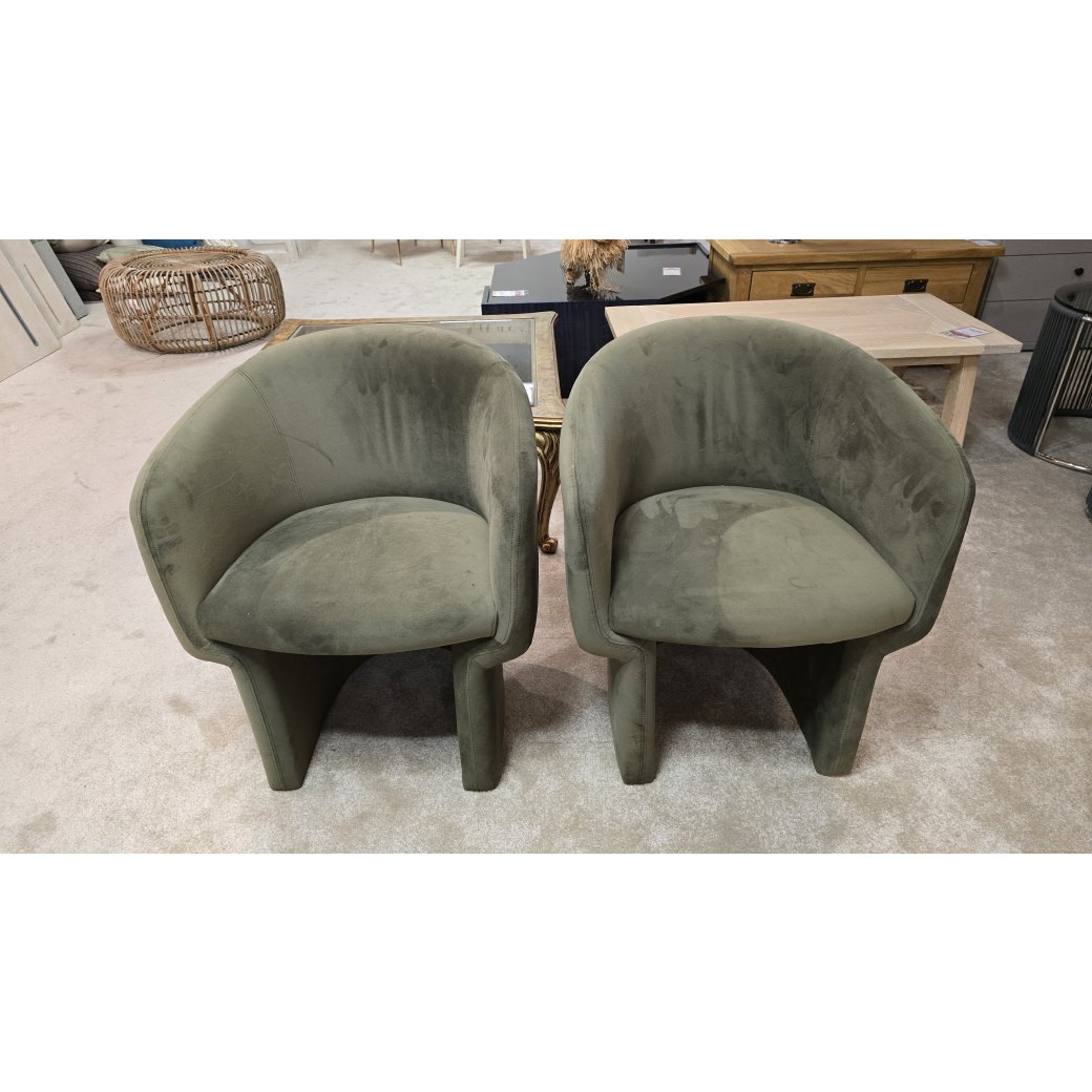 S/2 Holm Chair in Green Moss S/2 Holm Chair in Green Moss