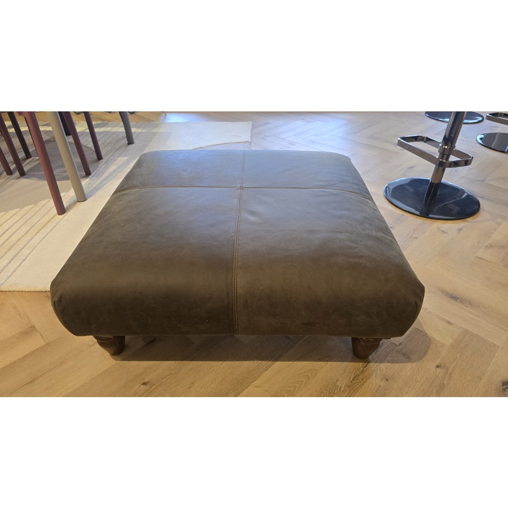 Artisan Footstool in Leather Artisan Footstool in Leather