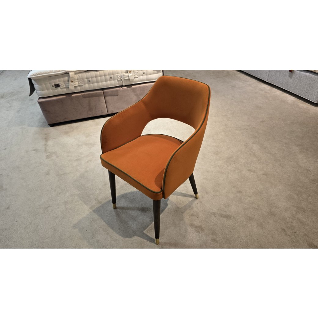 Syros Dining Chair in Pumpkin (2 Available) Syros Dining Chair in Pumpkin (2 Available)