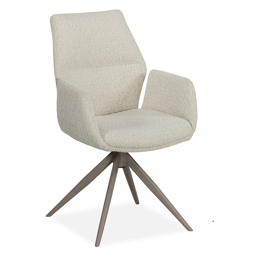 Juno Swivel Dining Chair - Pearl Cream Juno Swivel Dining Chair - Pearl Cream