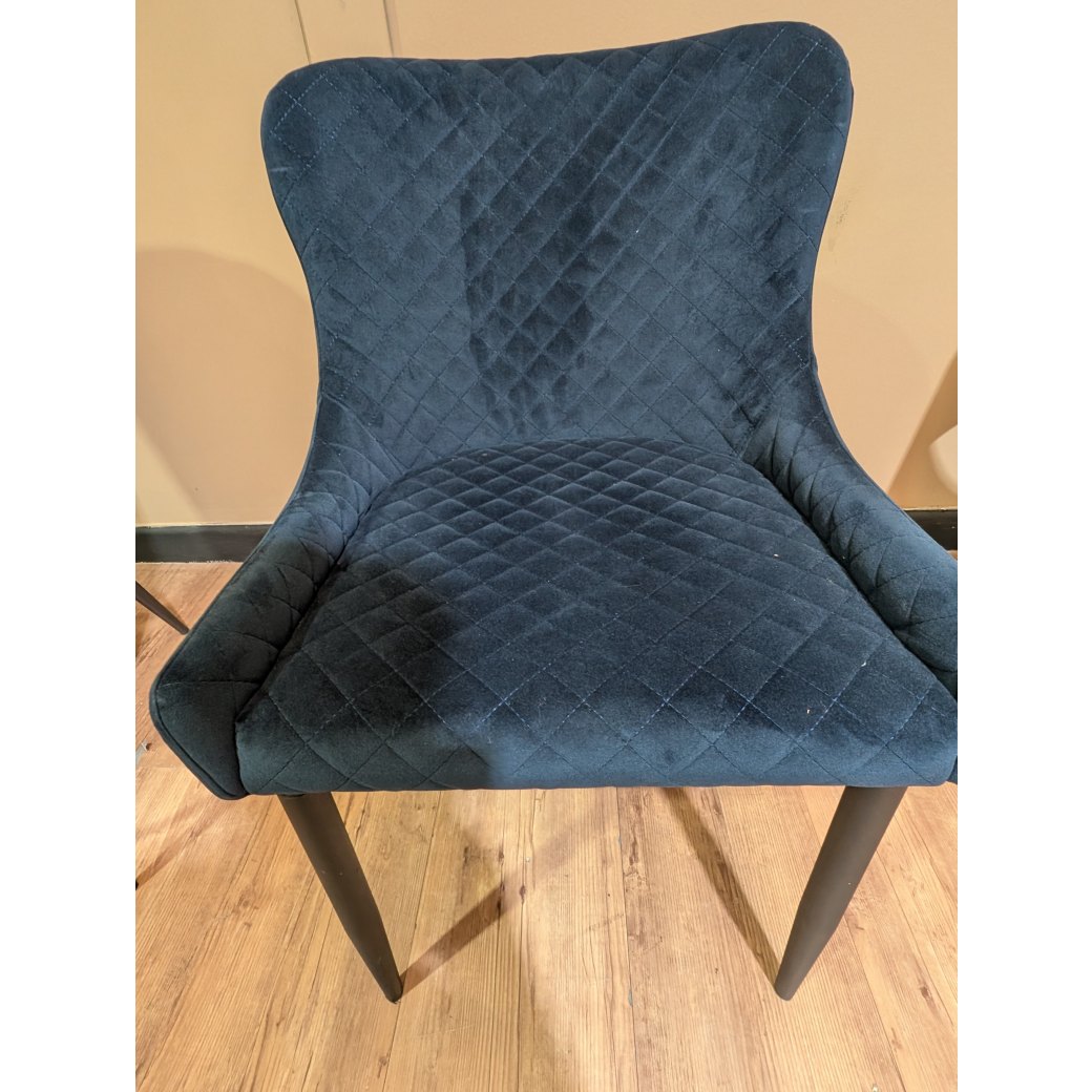 Whitney, Blue Velvet Chair Whitney, Blue Velvet Chair