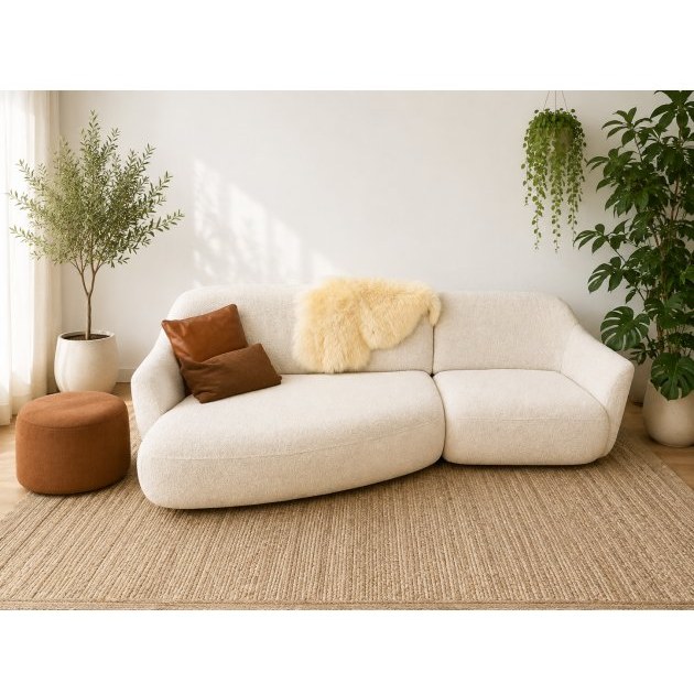 Rom-Curve 253cm Sofa RHF Arm & LHF Chaise- Plus Bolster & Footstool Rom-Curve 253cm Sofa RHF Arm & LHF Chaise- Plus Bolster & Footstool