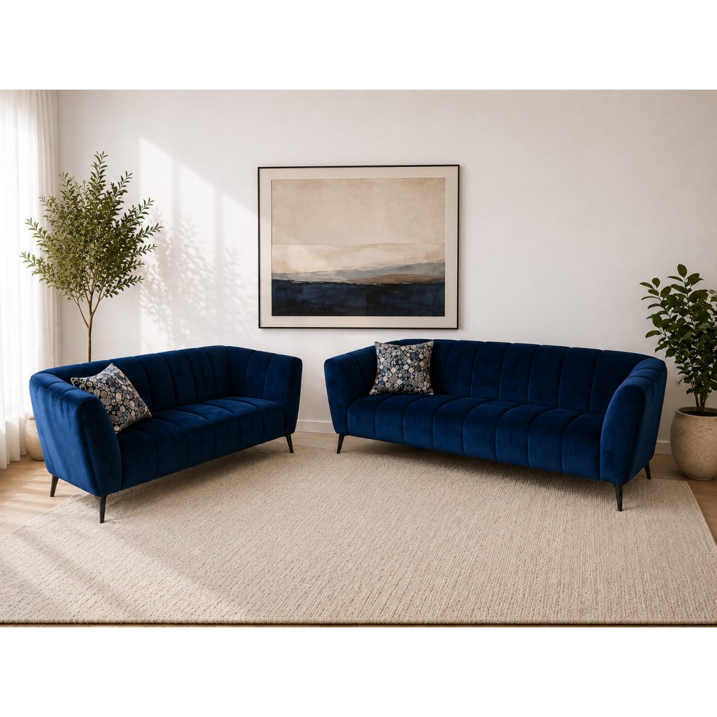 Ausha- 3 & 2 seater Sofas in fabric Ausha- 3 & 2 seater Sofas in fabric