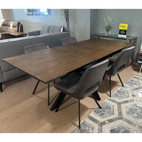 Fucino 160cm Pop Up Extending Dining Table Plus 4 X Sammy Swivel Dining Chairs Fucino 160cm Pop Up Extending Dining Table Plus 4 X Sammy Swivel Dining Chairs