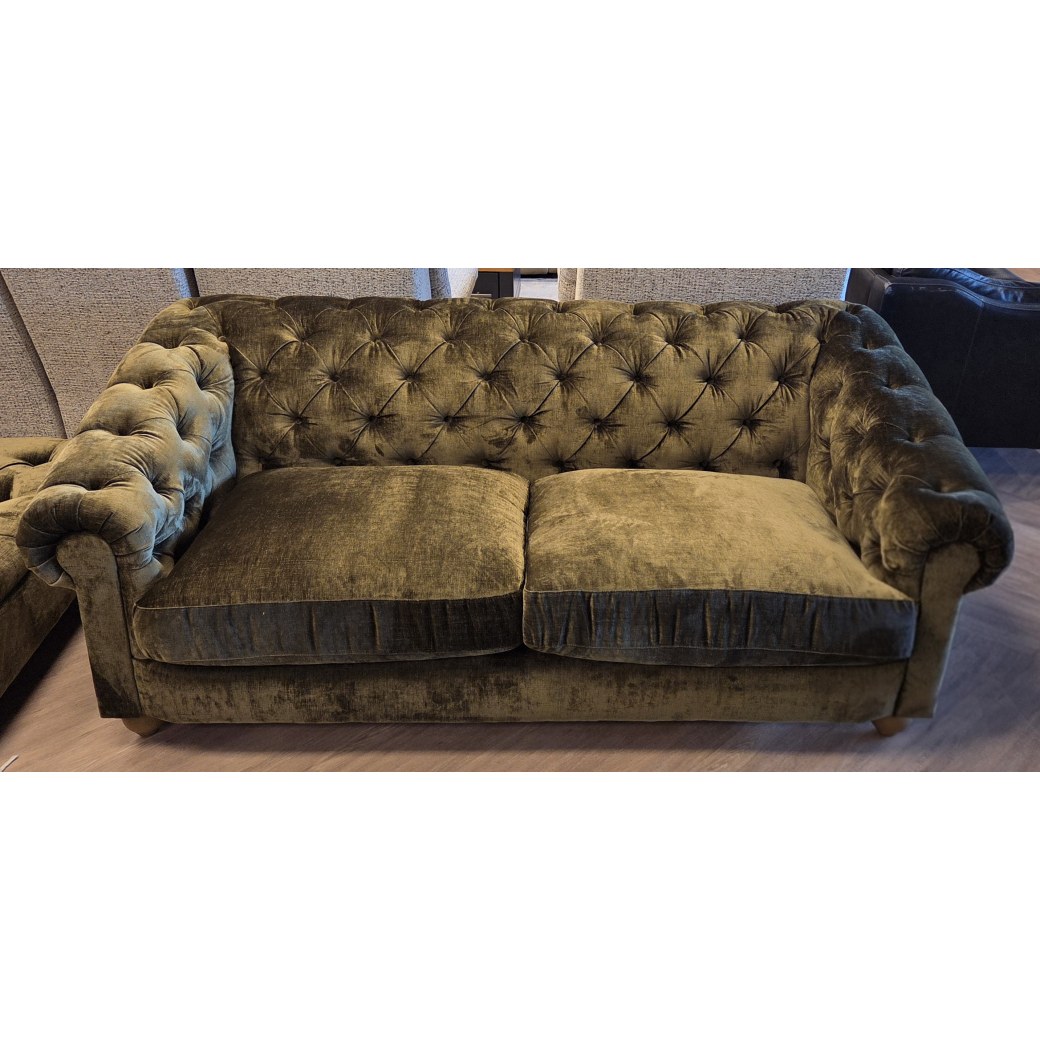 Chesterfield 3 Seater, Chair & Footstool Chesterfield 3 Seater, Chair & Footstool