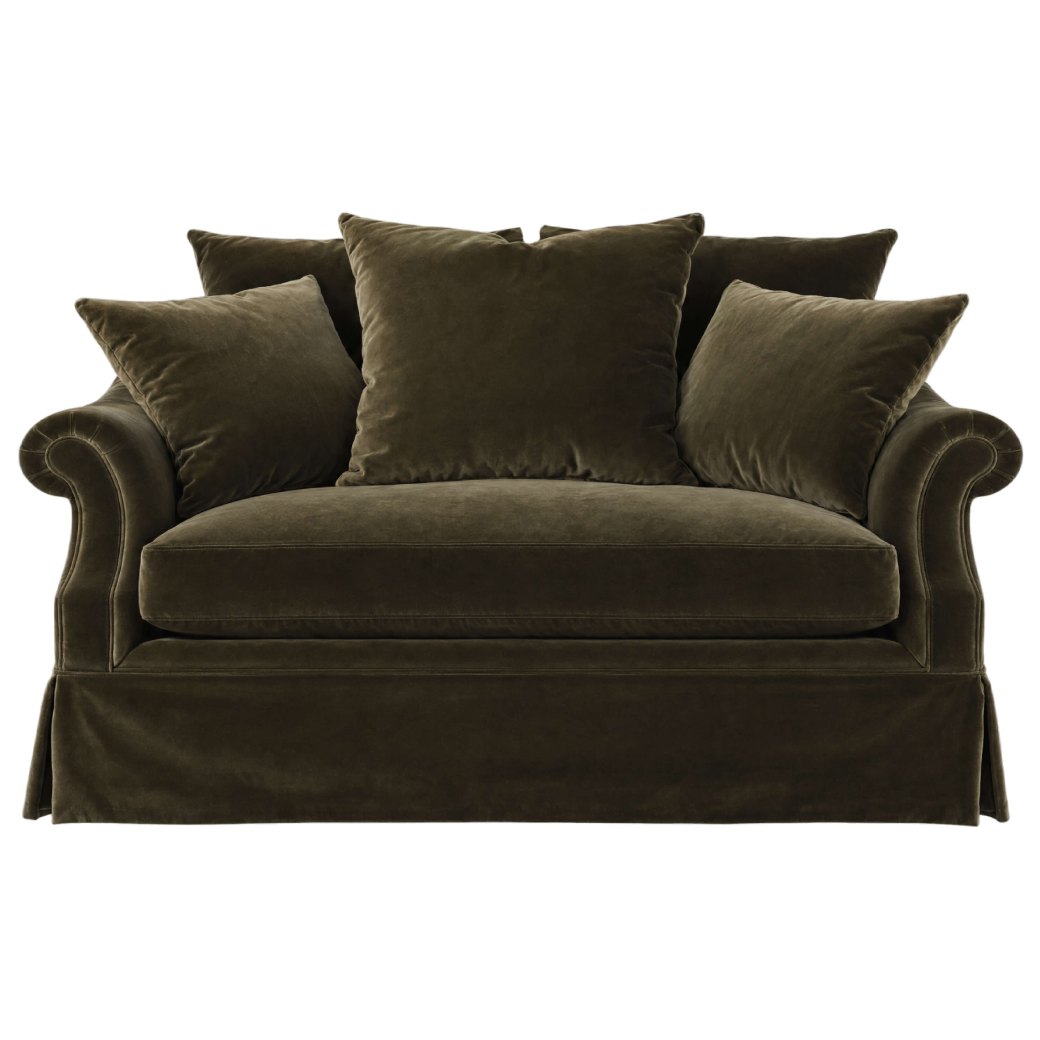 Monroe Love Seat in Olive Monroe Love Seat in Olive