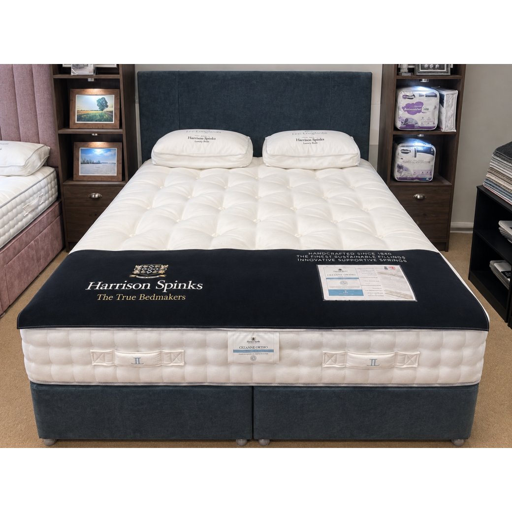 Harrison Spinks 5'0 Cezanne Ortho 10750 Mattress Dearn Headboard Ottoman Base Harrison Spinks 5'0 Cezanne Ortho 10750 Mattress Dearn Headboard Ottoman Base