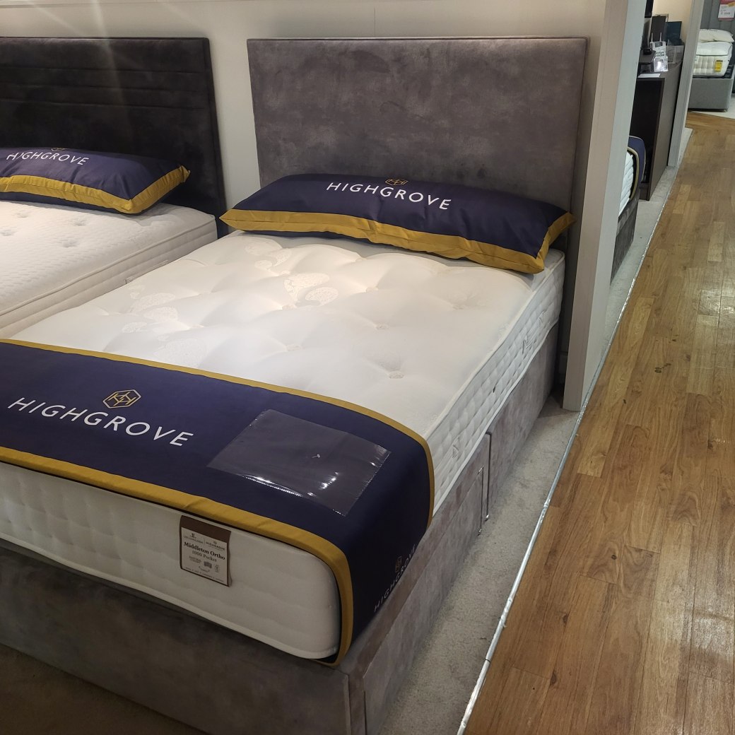 double middleton ortho mattress and divian base 2 drawers and virgo headboard double middleton ortho mattress and divian base 2 drawers and virgo headboard