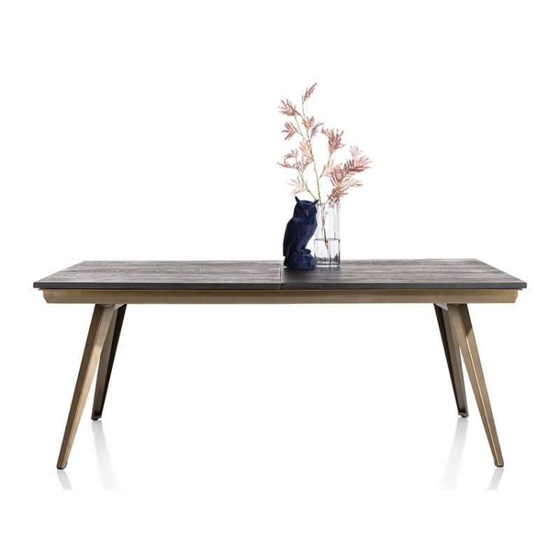 Industrial extendable dining table discount