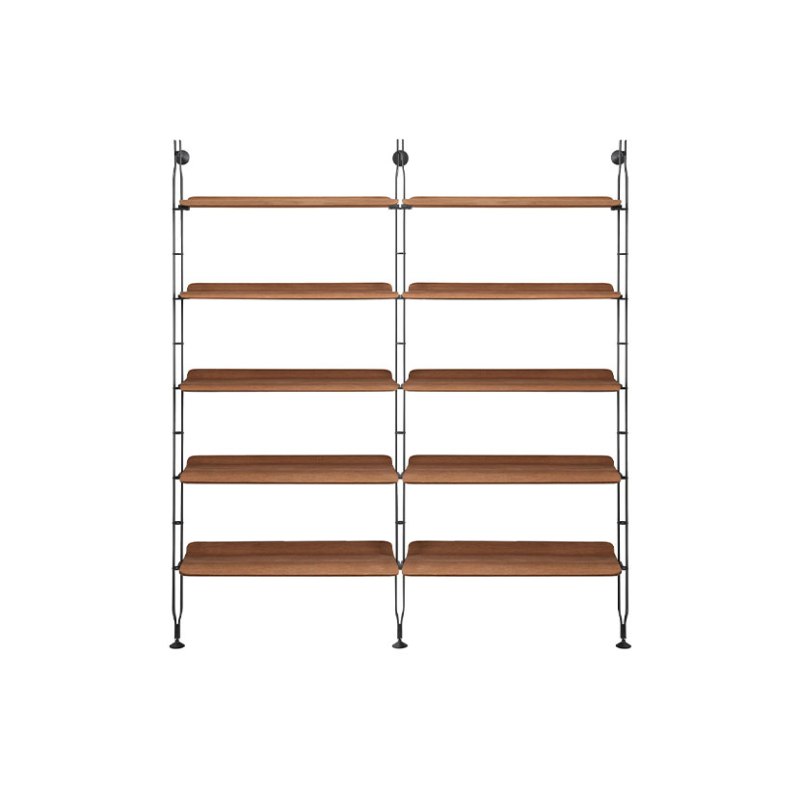 Kartell Adam Wood by Philippe Starck 10 Shelf Bookcase Dark Wood Kartell Adam Wood by Philippe Starck 10 Shelf Bookcase Dark Wood