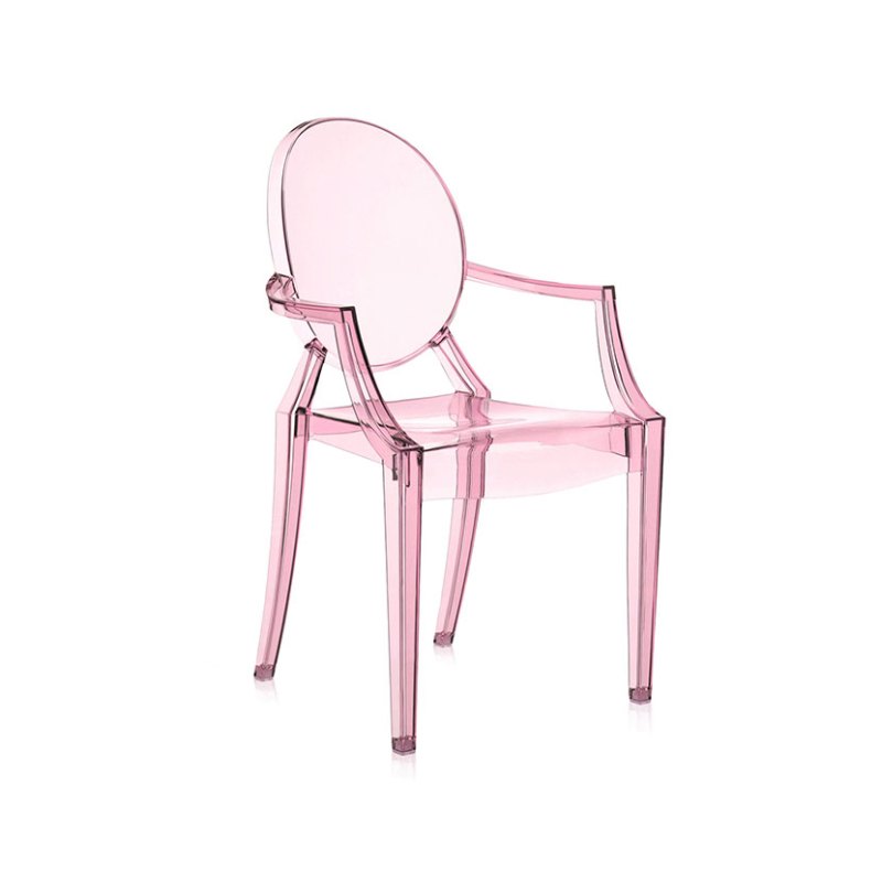 LouLou Ghost Transparent Pink Child Chair | Kartell | Lee Longlands