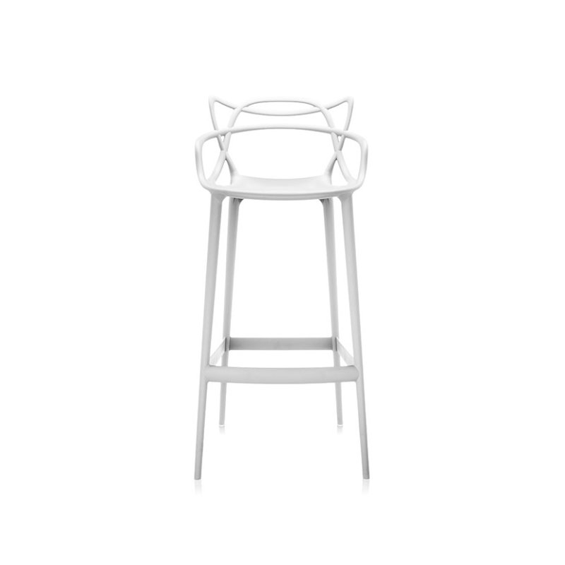 Kartell Masters by Phillippe Starck Stool H.75 White Kartell Masters by Phillippe Starck Stool H.75 White