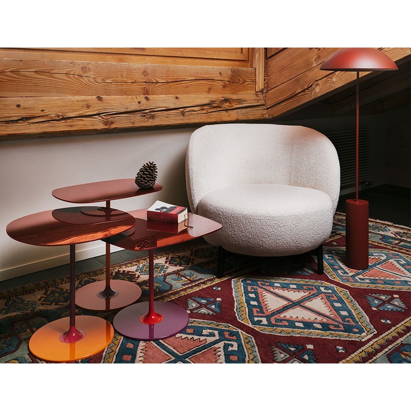 Kartell Thierry by Piero Lissoni Trio Coffee Tables Bordeaux - Lee