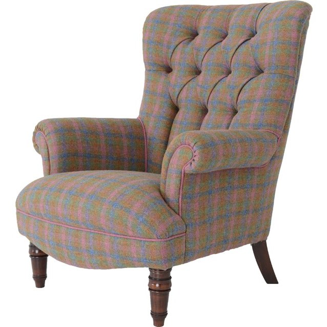 Tetrad Harris Tweed Regent Wing Chair - Lee Longlands