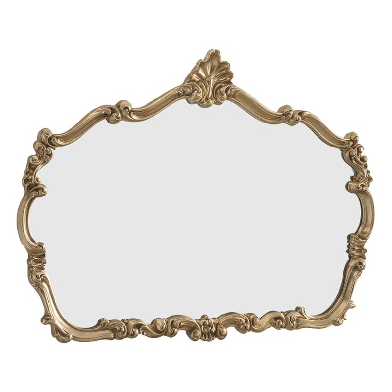 Large Gold Leafed Overmantle Mirror Large Gold Leafed Overmantle Mirror
