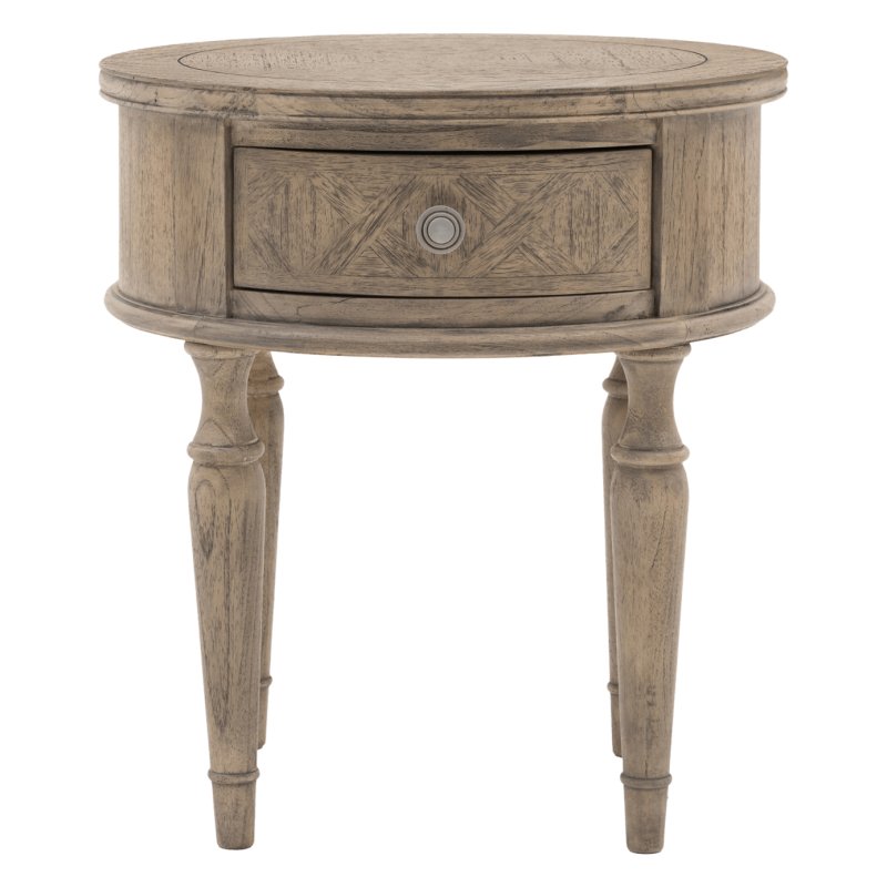 Gallery Direct Rustique Round Side Table Gallery Direct Rustique Round Side Table
