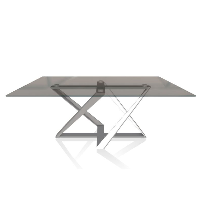 Bontempi Millennium 200cm Fix Glass Table Bontempi Millennium 200cm Fix Glass Table