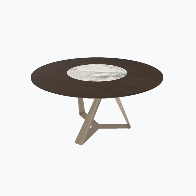 Bontempi Millennium Round Fixed Ring Dining Table  Bontempi Millennium Round Fixed Ring Dining Table 