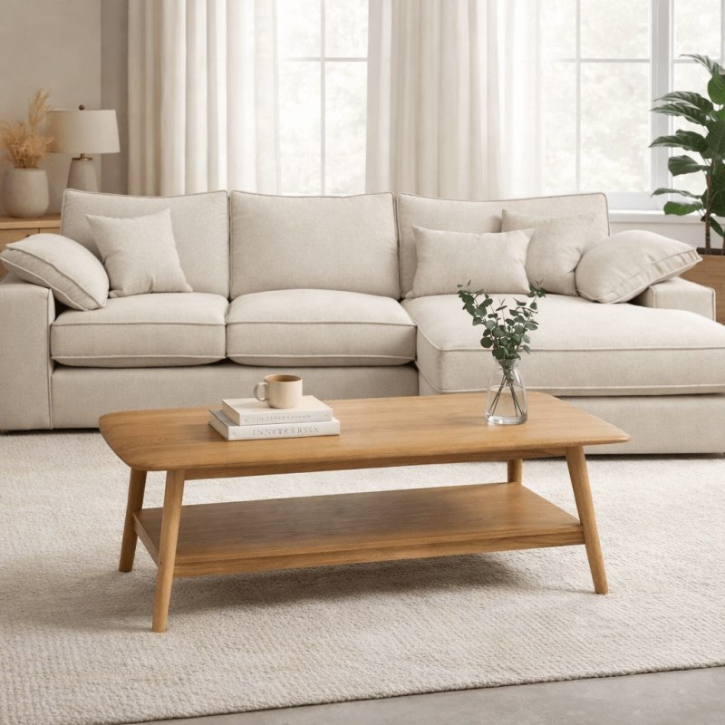 Malin Dining Mid Century Modern Oak Coffee Table Malin Dining Mid Century Modern Oak Coffee Table