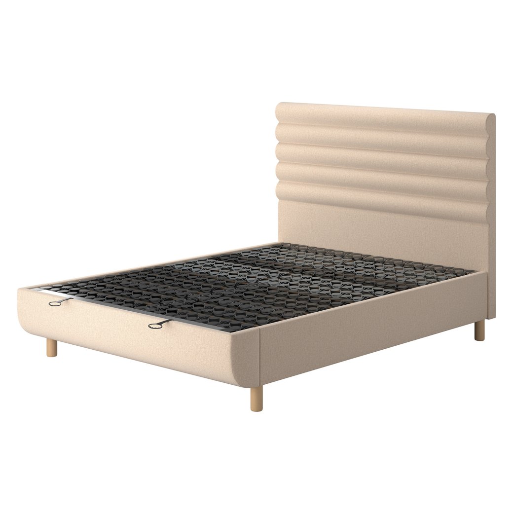Tempur Arc King Ottoman Bed - Vectra Headboard Tempur Arc King Ottoman Bed - Vectra Headboard