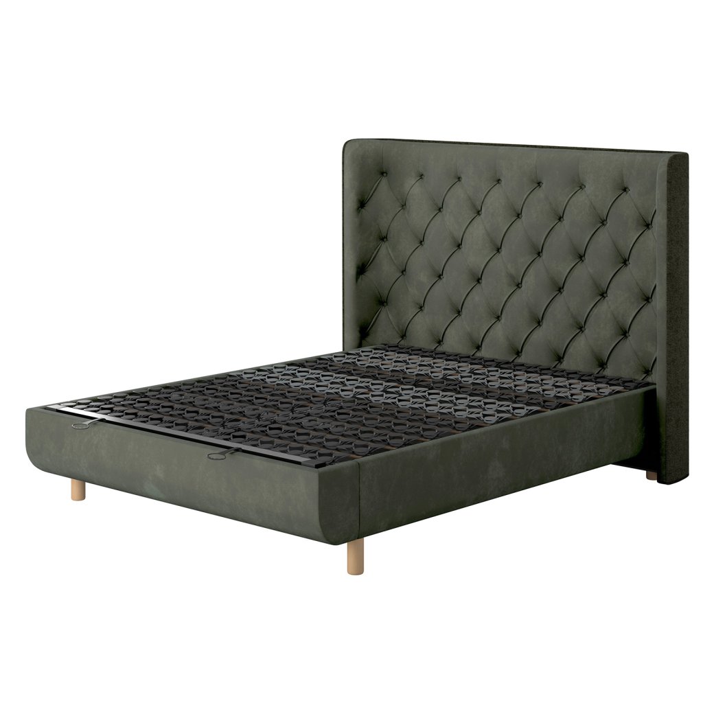 Tempur Arc King Ottoman Bed - Luxury Headboard Tempur Arc King Ottoman Bed - Luxury Headboard