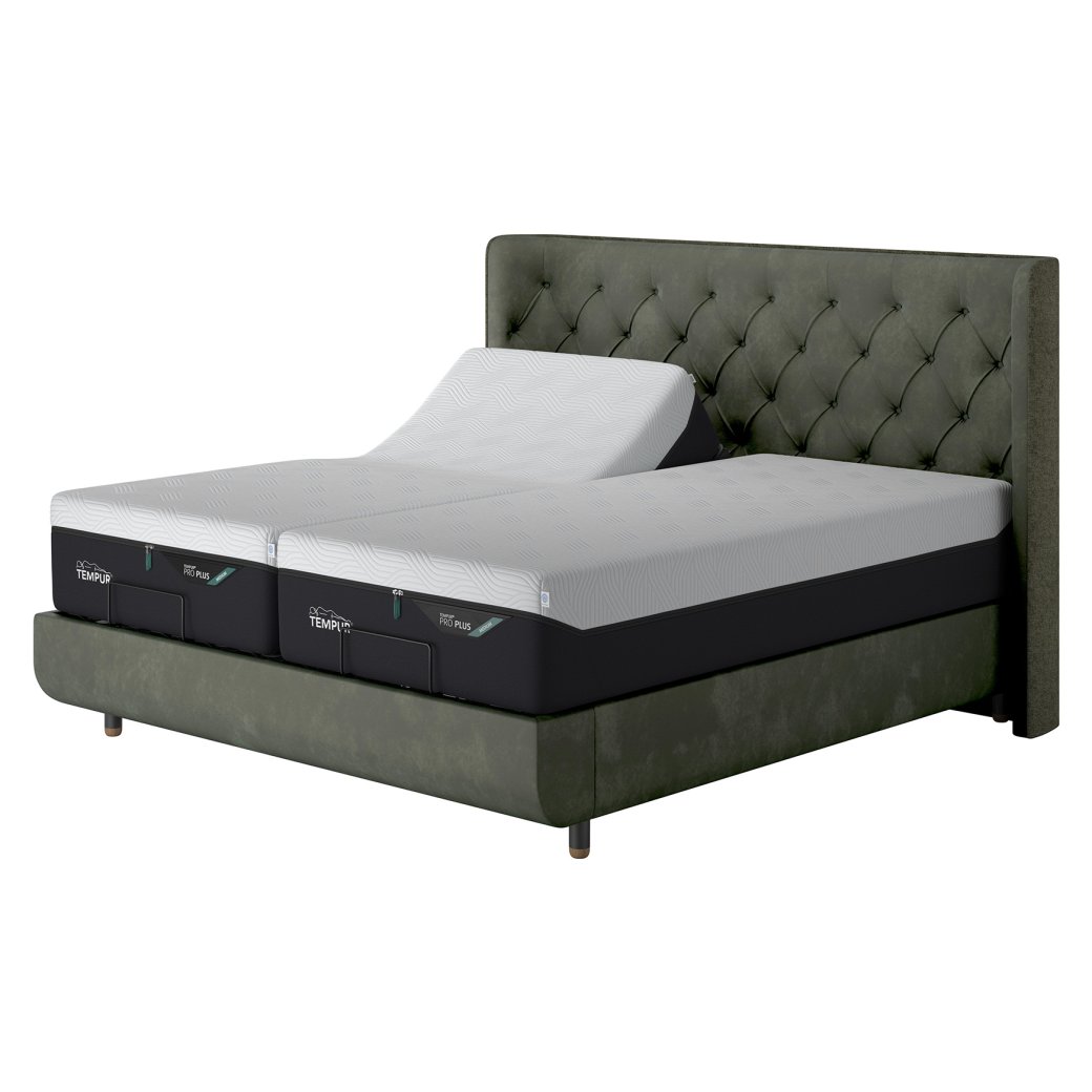 Tempur Arc King Adjustable Disc Divan Bed Base - Luxury Headboard Tempur Arc King Adjustable Disc Divan Bed Base - Luxury Headboard