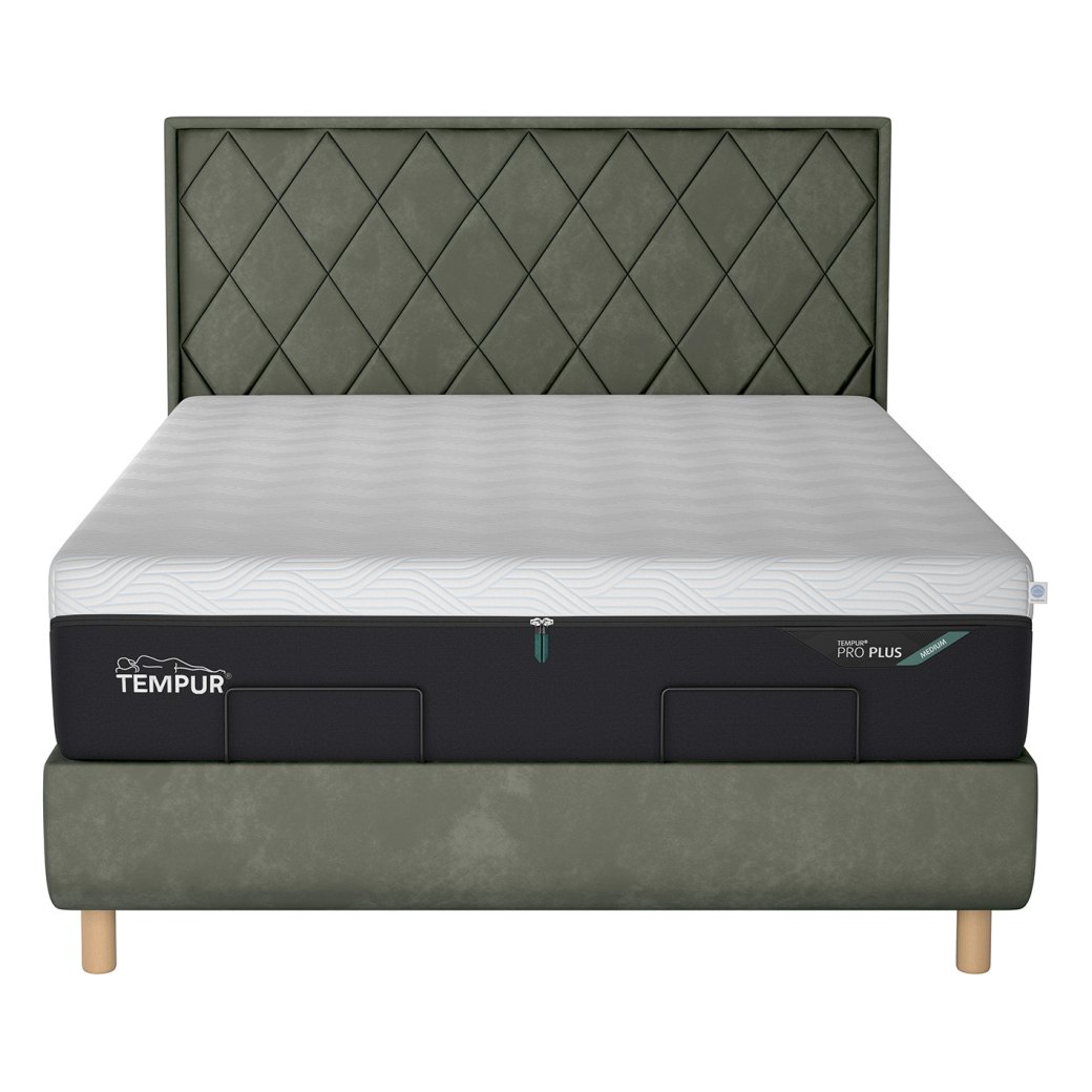 Tempur Arc Super King Static Bed - Quilted Headboard Tempur Arc Super King Static Bed - Quilted Headboard