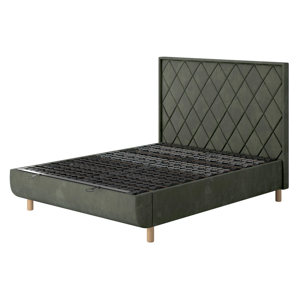 Tempur Arc Super King Ottoman Bed - Quilted Headboard Tempur Arc Super King Ottoman Bed - Quilted Headboard
