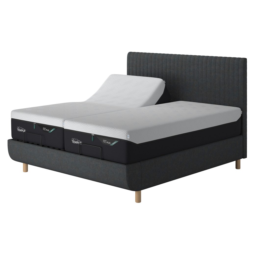 Tempur Arc Super King Adjustable Disc Divan Bed Base - Vertical Headboard Tempur Arc Super King Adjustable Disc Divan Bed Base - Vertical Headboard