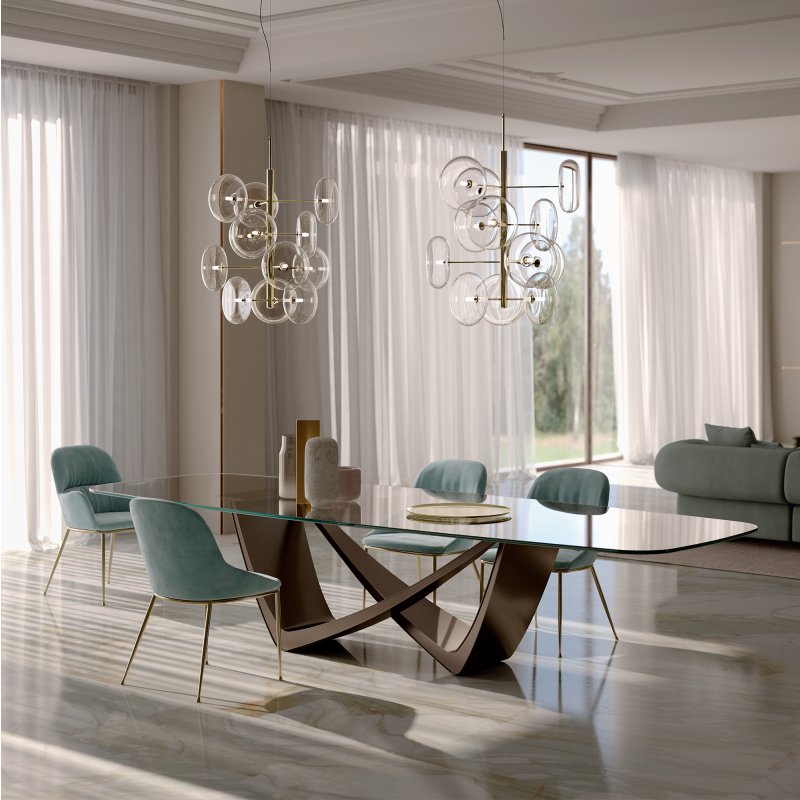 Bontempi Bach Barrel Fix Dining Table 2.5m Bontempi Bach Barrel Fix Dining Table 2.5m