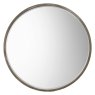 Higgins Round Mirror Antique Silver