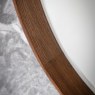 Keaton Round Mirror in Walnut Keaton Round Mirror in Walnut