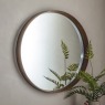 Keaton Round Mirror in Walnut Keaton Round Mirror in Walnut