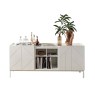 Bontempi Pica 202cm Sideboard with inside central shelf Veneer Wood Bontempi Pica 202cm Sideboard with inside central shelf Veneer Wood